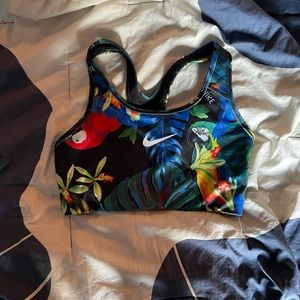 Nike sports bra tropical print